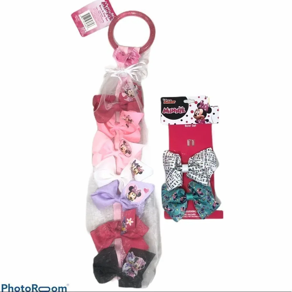 Lot of Nine Brand‎ New Minnie Mouse Clip Bows